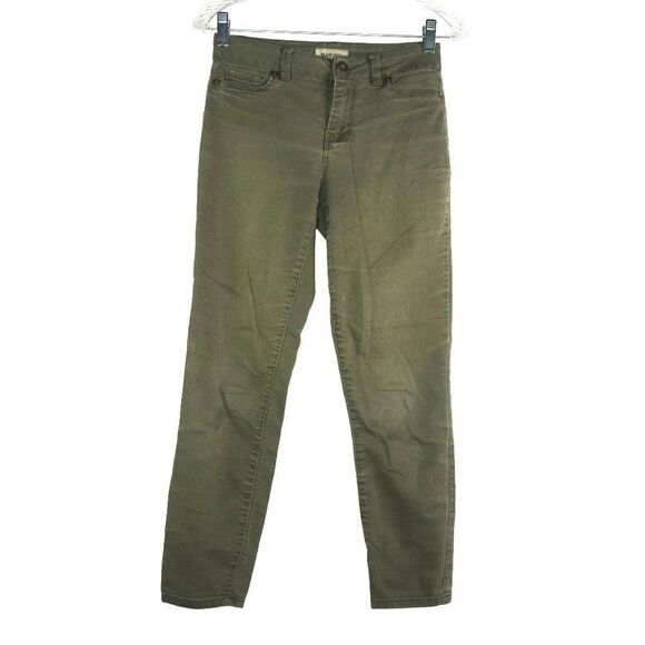 Blue Spice Skinny Leg Jeans Size 3 Green Denim Stretch Cotton Blend - Picture 1 of 13